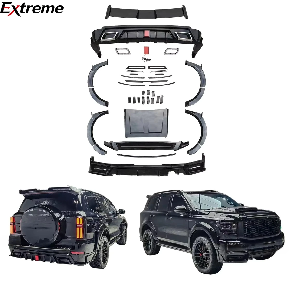 Popular Auto Body System Bumpers Bodykit for Tank 500 Aerodynamic Kit Include Front Lip Rear Diffuser Wheel Arch