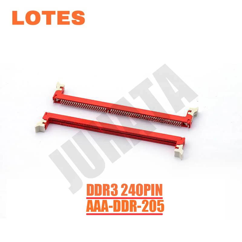 

LOTES DDR3 Memory Card Slot 1.5V 240Pin Socket Desktop Computer Motherboard Repair Replacement Jack Original Factory Connector