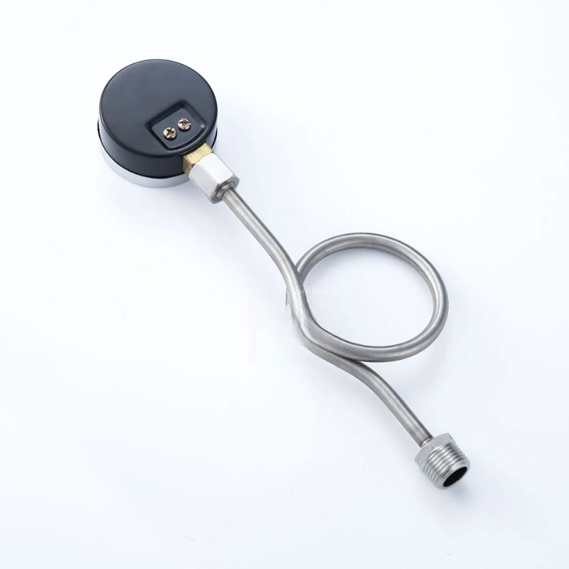 

Stainless steel seismic pressure gauge, diaphragm pressure gauge, snake bend