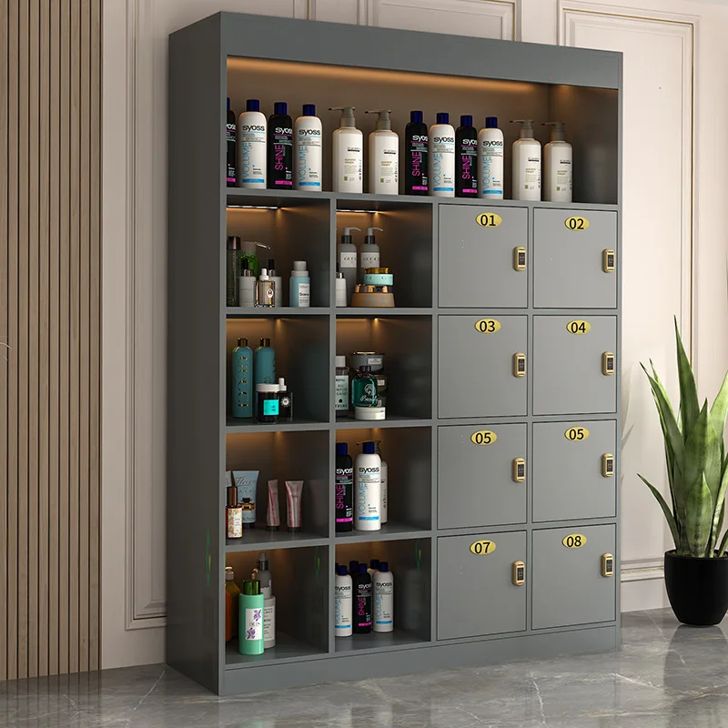 #Hairdresser changing cabinet wooden customer storage cabinet beauty salon barbershop locker product storage display cabinet