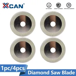 XCAN Saw Blade Diamond Cutting Disc 100x20mm  4''(100mm) Diamond Coated Flat Lap Wheel  for Lapidary Polishing Grinding Disc 