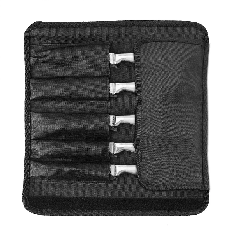 NEW Portable Chef Knife Roll Bag Waterproof Oxford Cloth Chef Knife Case Kitchen/Outdoor Stainless Steel Knives Storage Tools