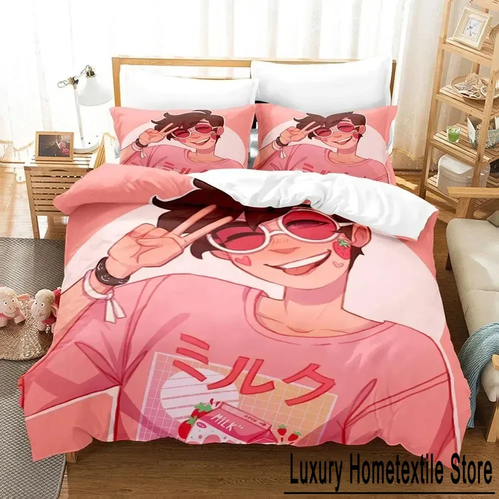 Cartoon GeorgeNotFound Bedding Set Duvet Cover Bed Set Quilt Cover Pillowcase Comforter king Queen Size Boys Adult Bedding Set