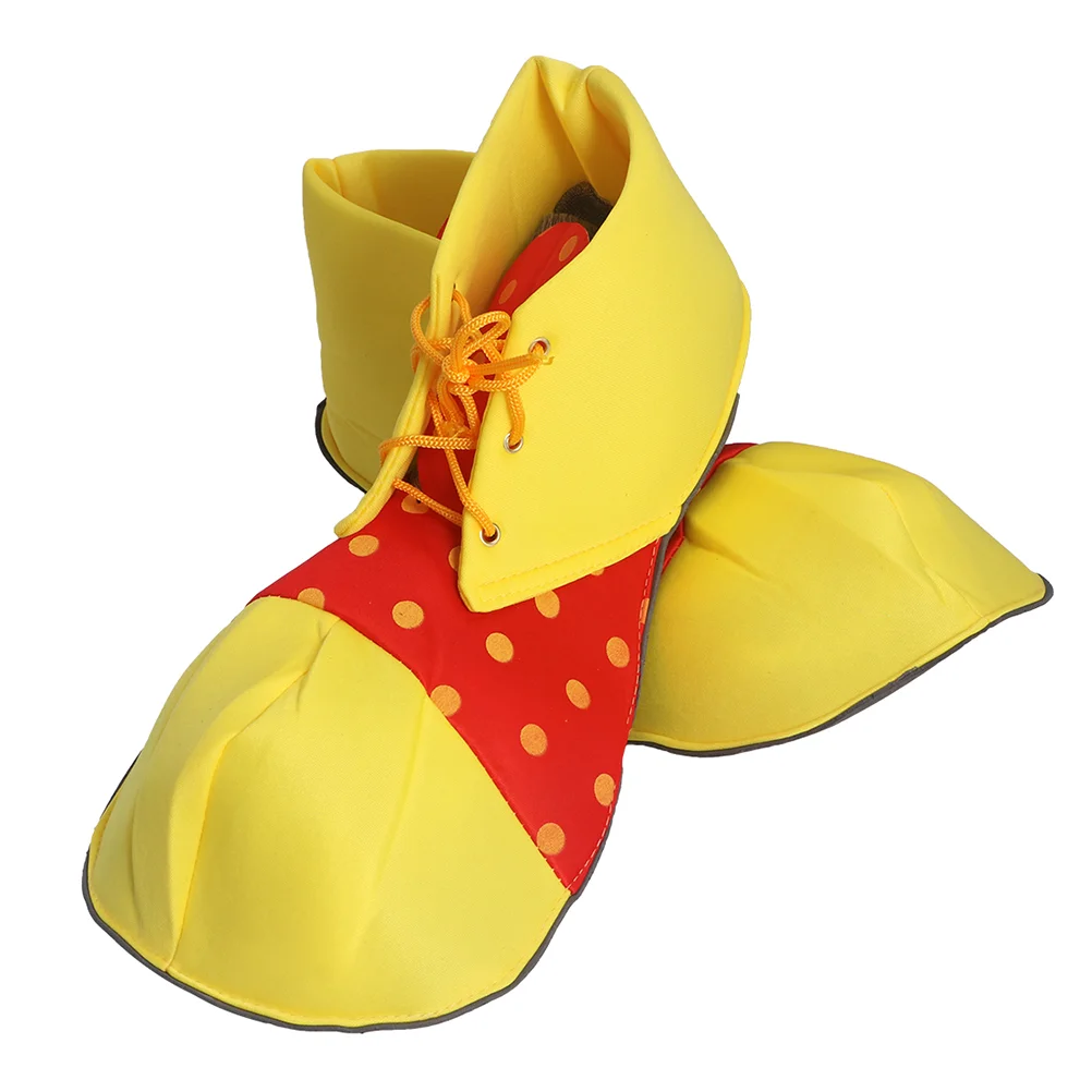 Large Clown Shoes Dot Halloween Costume Clown Shoes for Women Men (One Size) clown shoes adult men clown shoes women