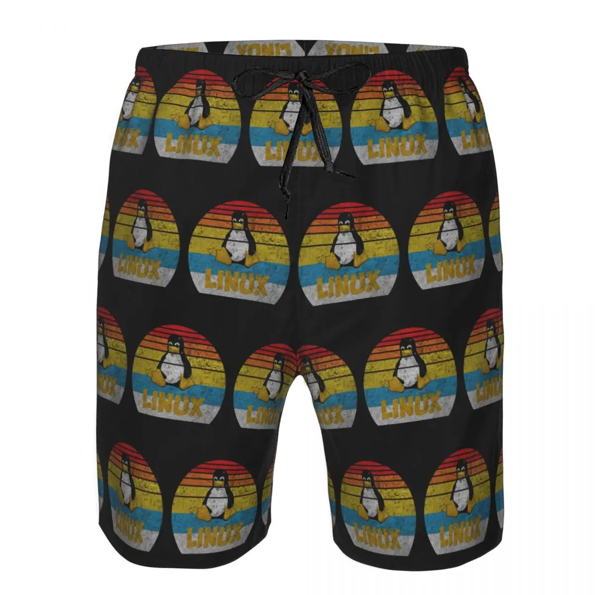 Original Linux Squad Unix Geek Trunks Beach Board Shorts Casual Quick Dry Swim Summer Men Pants