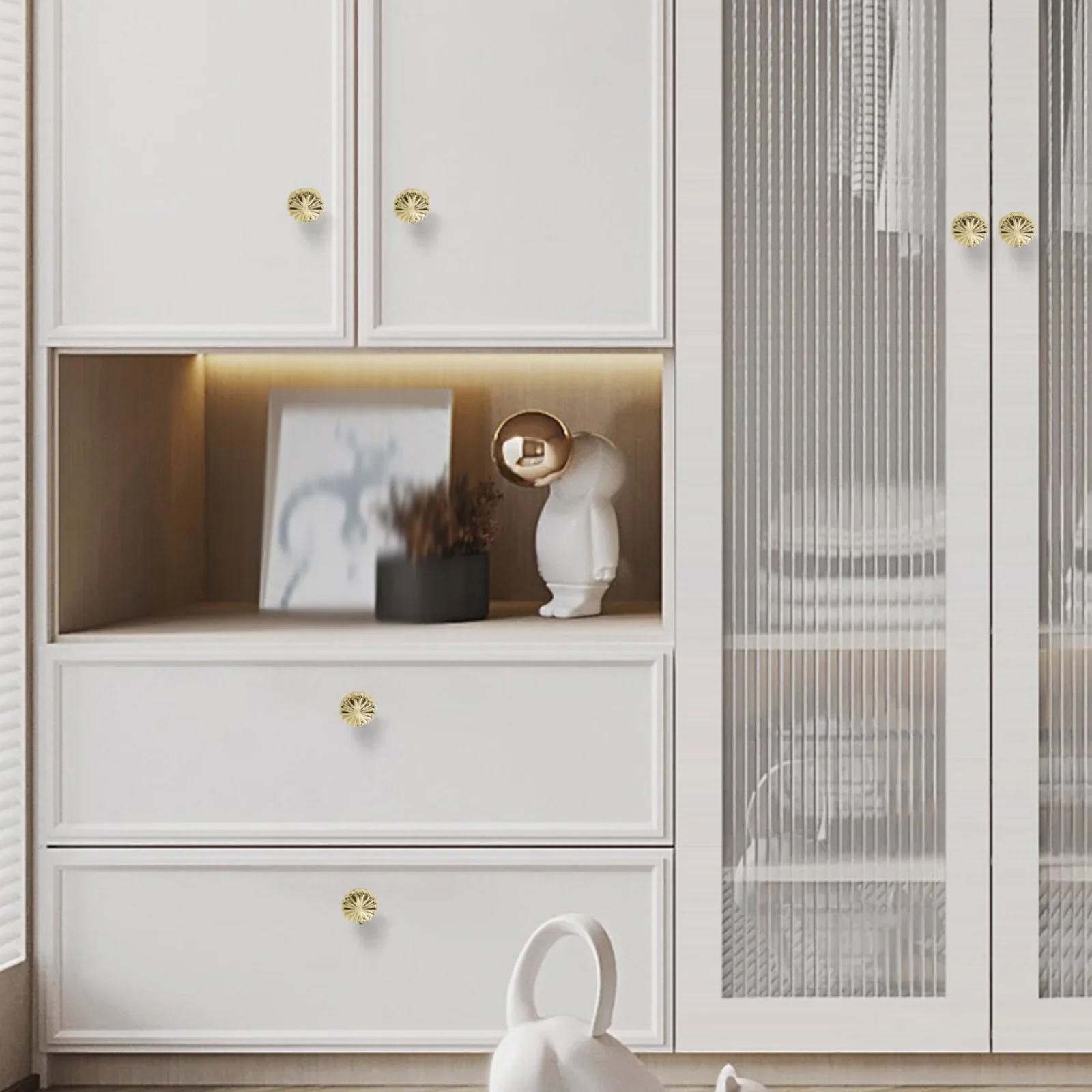 Drawer Pulls Cabinet Pull Handles Easy To Install Elegant Look Exquisite Design High-quality Zinc Alloy Kitchen Renovation