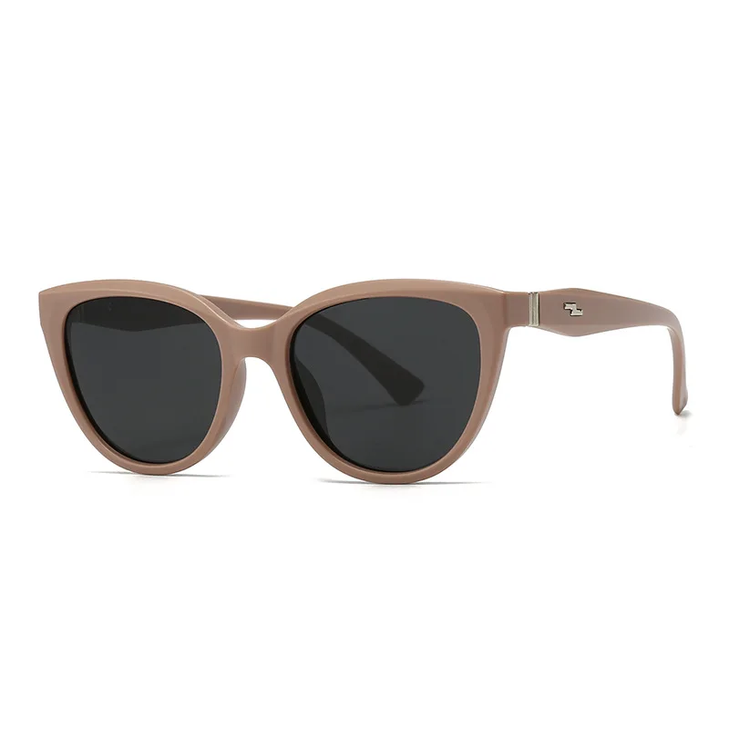 Polarized women's ladies cat eye sunglasses uv400 luxury fashion trendy retro big frame sunscreen sunglass outdoor sunshade