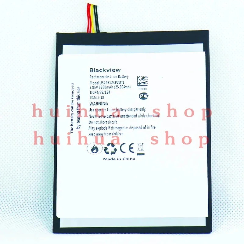 U 3295123 PVUTL 6580mAh Battery For Blackview Tab 11 Mobile Phone Bateria zm