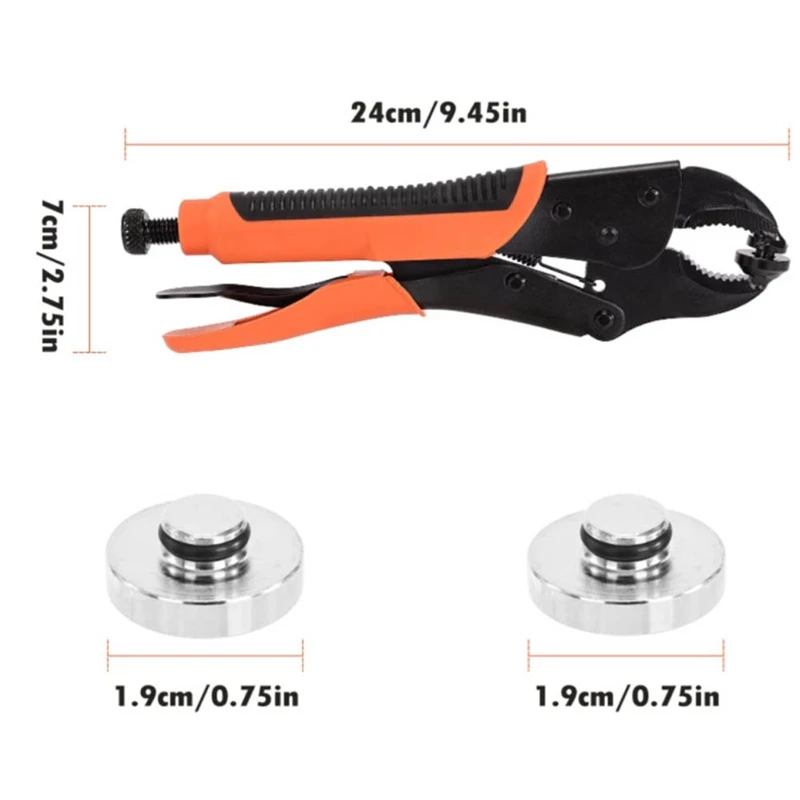 Imagem -06 - Snap Fastener Tool Conjunto para Tampa do Barco Ferramenta Canvas com 15 mm Snaps Substituindo Metal Snaps Costura de Lona 1set