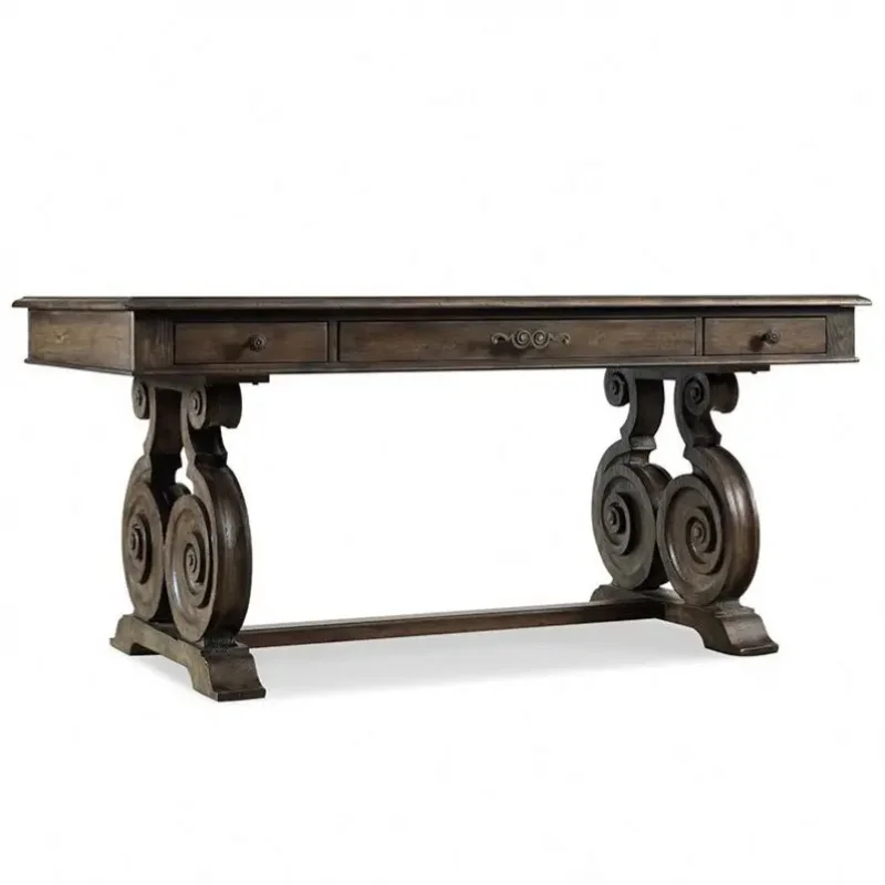 custom.Antique American Style High-End Solid Wood Desk Custom Furniture School Home Office or Apartment
