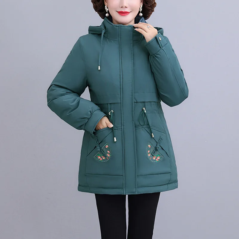 Medium-Length Jacket For Middle-Aged And Elderly Women Autumn Collection 2024 New Arrival Top Layered Clothing