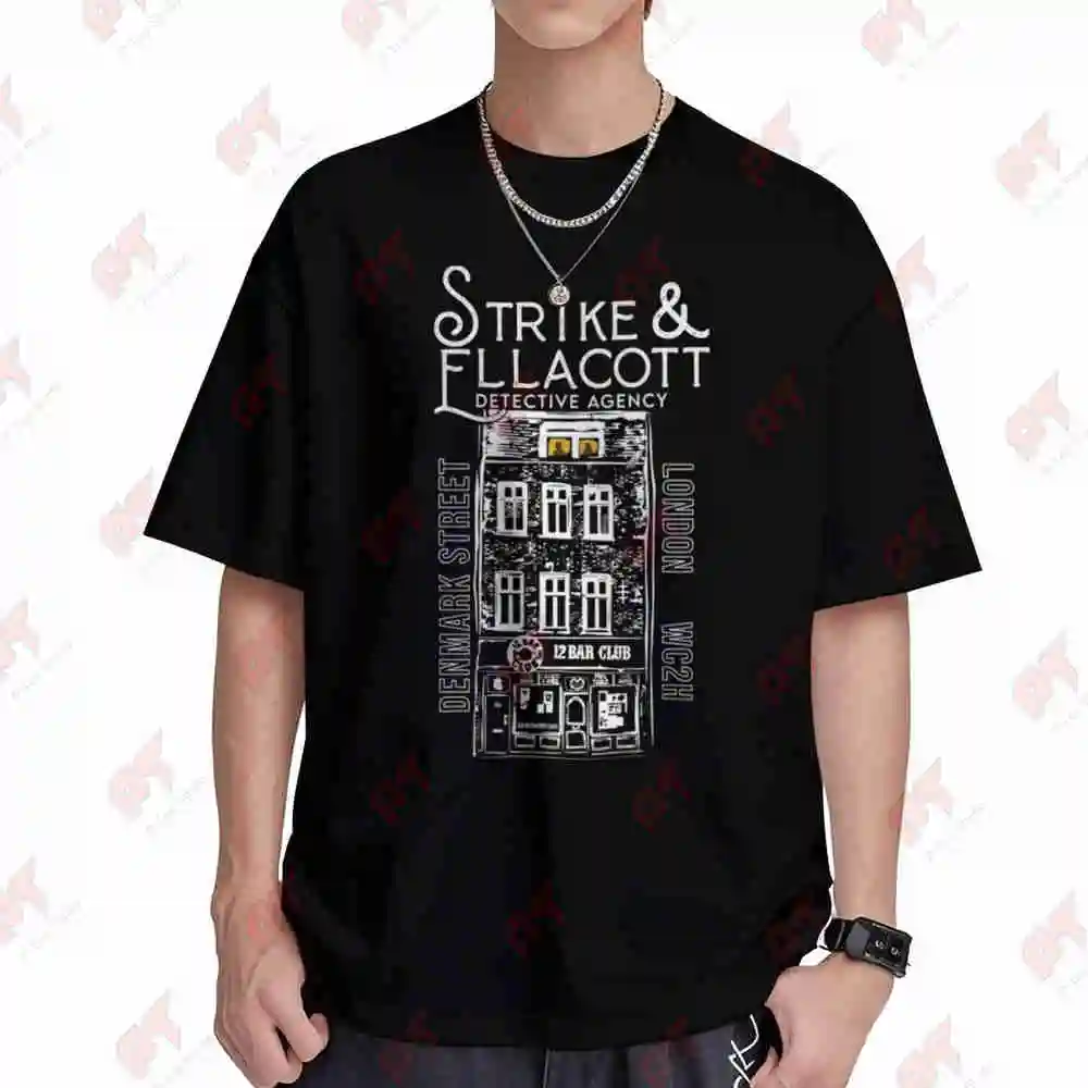 Cormoran Strike And Robin Ellacott Short Sleeve Tee 100% Cotton T-Shirt