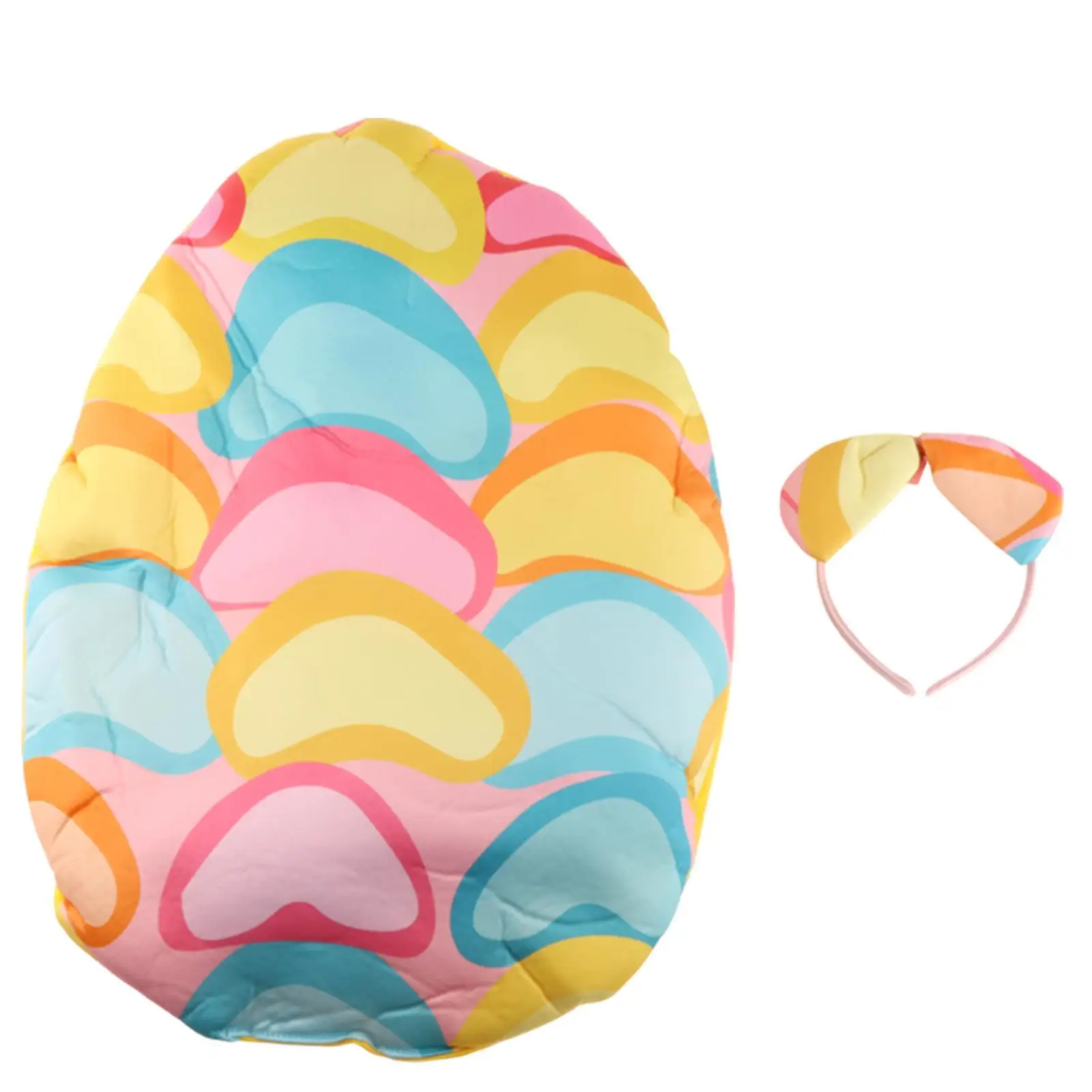 زي عيد الفصح للأطفال، فستان مزخرف قابل لإعادة الاستخدام، رسوم متحركة متعددة الاستخدامات مع عصابة رأس لحفلات الهالوين ولعب الأدوار في العطلات للفتيات #5