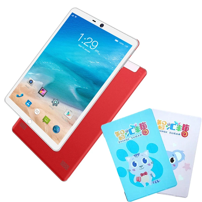 Gift Flip Case 10.1 INCH 4GB RAM+32GB ROM 4G Phone Call Android 8.0  Tablet PC MT6797 Deca Core 1200*1920 IPS Screen Dual Camera