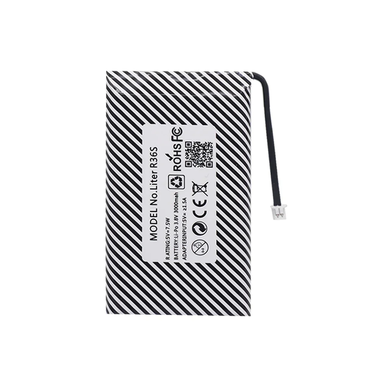 Baterai lithium 3.8V 3000mAh isi ulang, konsol game genggam retro R36S