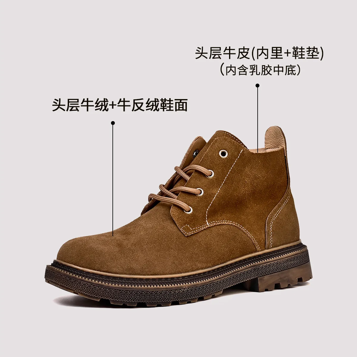

Cowboy Boots Autumn Winter Cowhide Chelsea Fashion Genuine Leather Mens Combat Ankle Boots Men Army Shoes Men British Retro