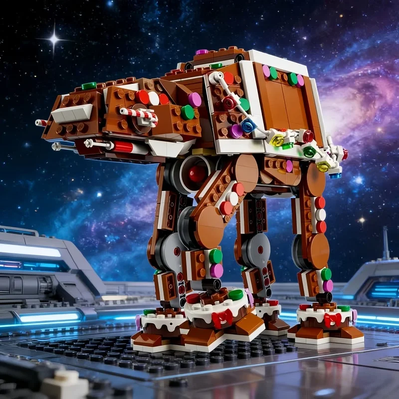 

New MOC Star Battle Christmas Walker Model Building Blocks Bricks Creative DIY Assembly Display Toy Children Adults Gift