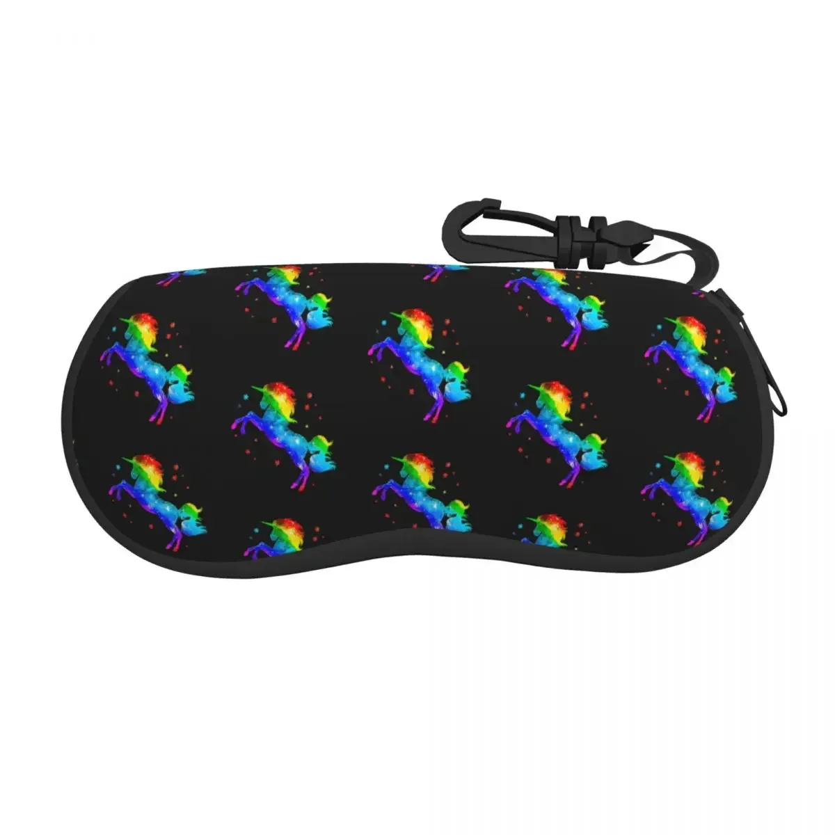 

Чехол для очков Space Rainbow Unicorn Stars Shell для женщин и мужчин, милый чехол для очков в стиле Galaxy, чехол для солнцезащитных очков