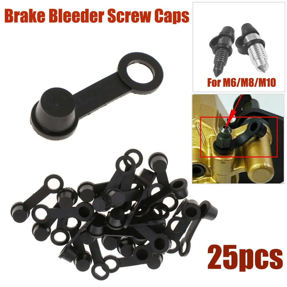 Brake Bleeder Screw Dust Cover Rubber Cap for Motorcycle and Car Grease for zerk Fittings Keeps Dirt and Moisture Out Fits
