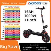 iScooter ix5s 1000W Powerful Electric Scooter 15AH Battery Adult Electric Scooter 45km/h Electric Kick Scooter