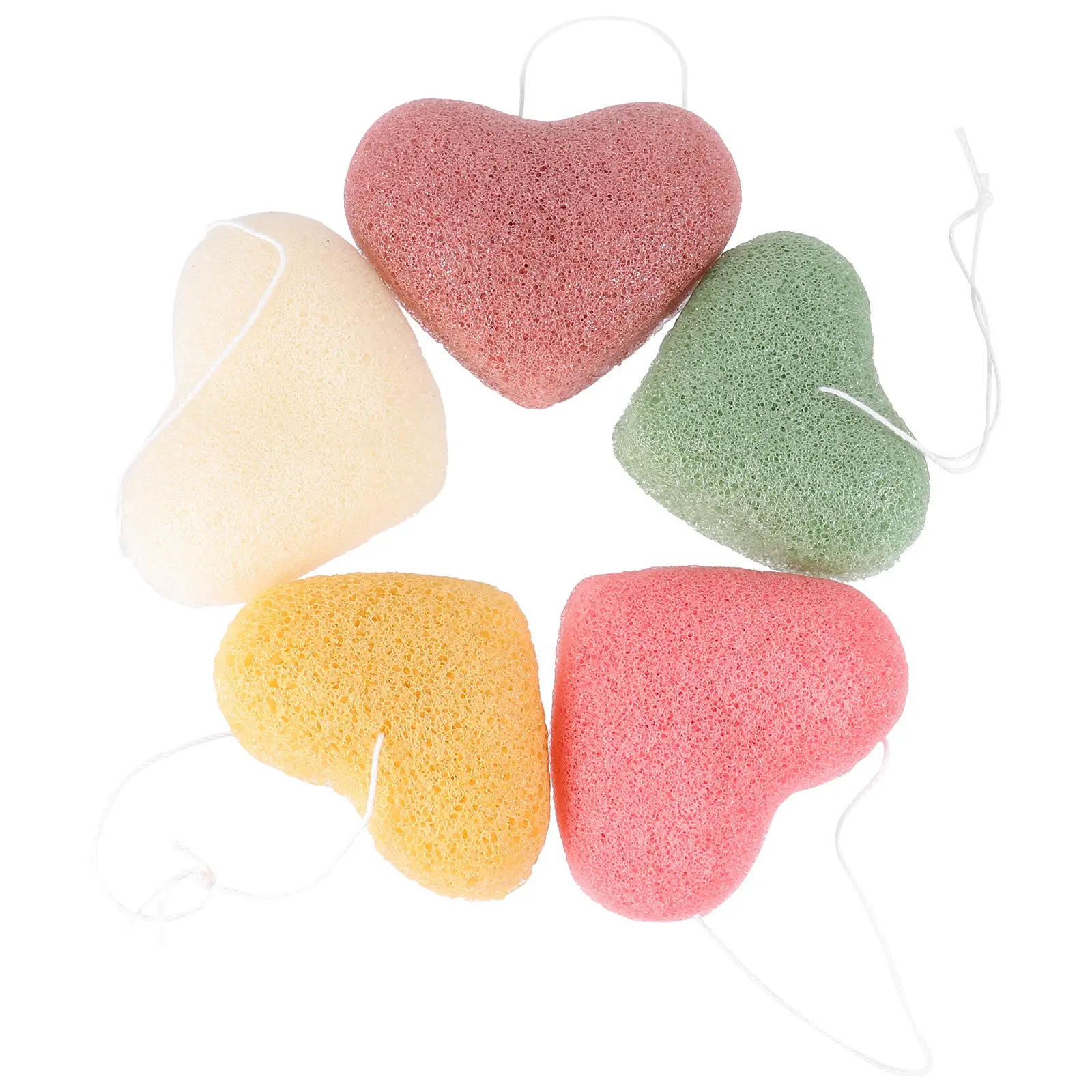 

5Pcs Face Wash Puff Soft Exfoliating Sponge for Deep Cleansing Pores Oil Control Makeup Removal Reusable Skincare Accessory