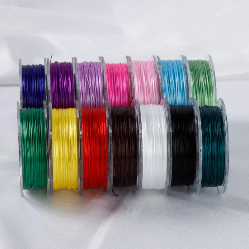 0.8 Mm/box 60Meter Sterk Elastisch Kristal Kralen Koord Voor Armband Ketting Stretch Draad Koorden Lijn String Diy Sieraden Maken