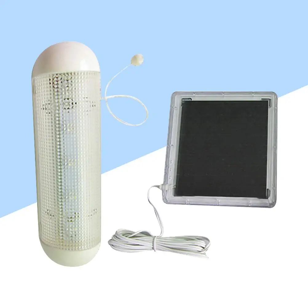 5 LED Fishing Tent Light Lantern Solar Power Flashlight Emergency Portable Lamp