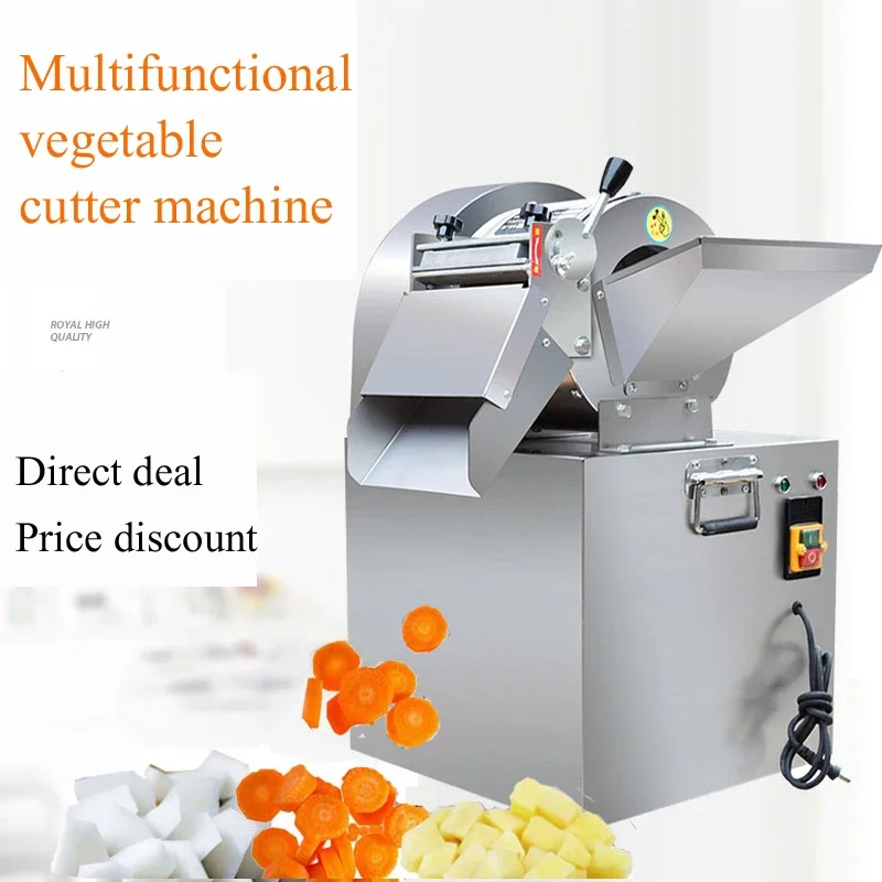 PBOBP Electric Potato Carrot Ginger Slicer shred Vegetable Cutter Multi-function Automatic Commercial Cutting Machine 220V