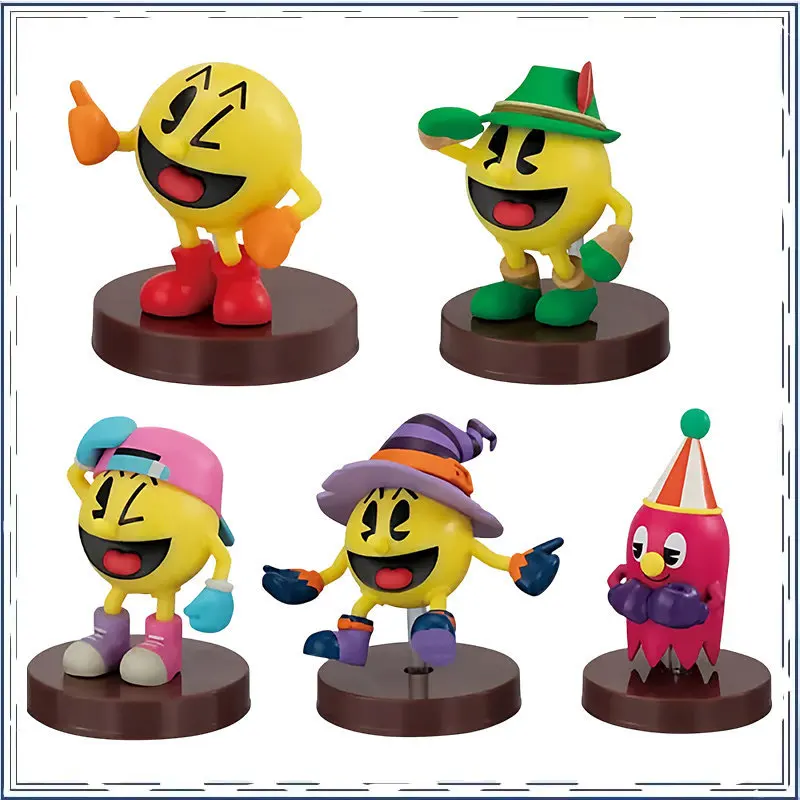 

BANDAI Pac-Man Role Modeling Q-version Collection Ornament Action Figure Model Toys