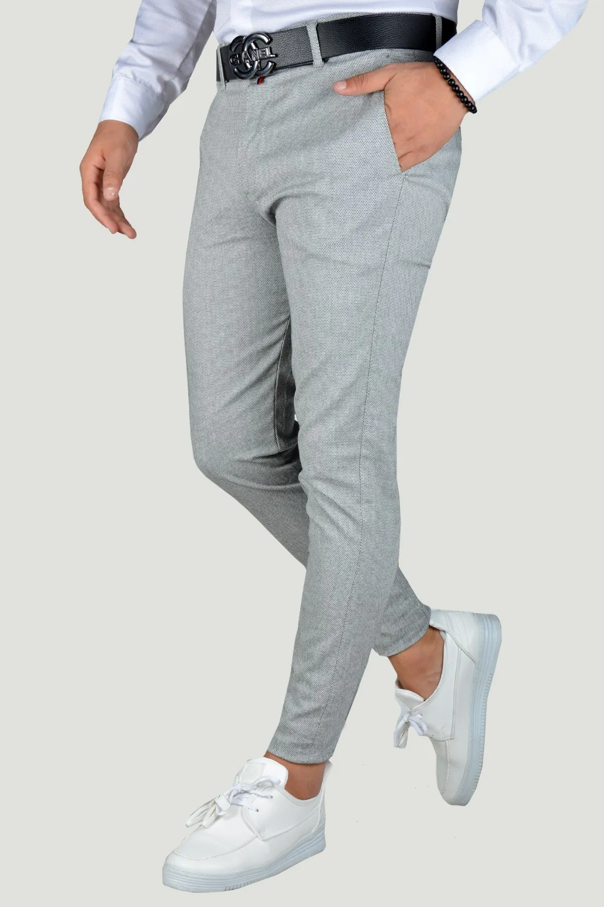 

Therapy Men Male Linen Pants 9Y-2200203-007 Gray