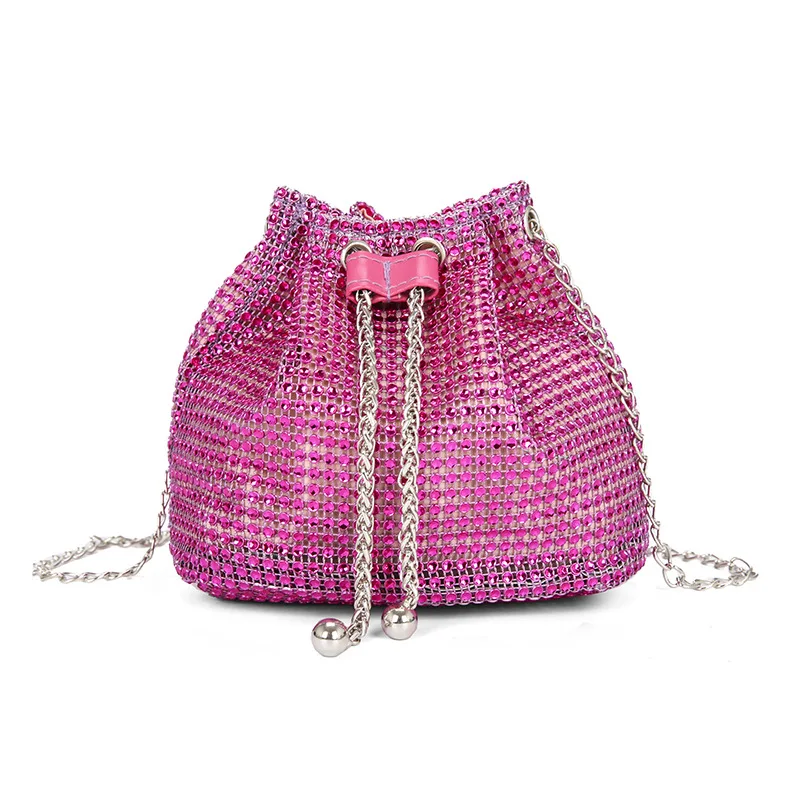 

Shiny Sequins Chain Strap Shoulder Crossbody Bags For Women Bling Small Bucket Bag Fashion Shopping Bag Evening Party Handbags