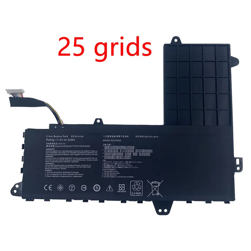 B21N1505(25 griglie o 16 griglie) batteria per Laptop per ASUS E402M E402MA E402S E402B E402N E402NA E402WA E402SA