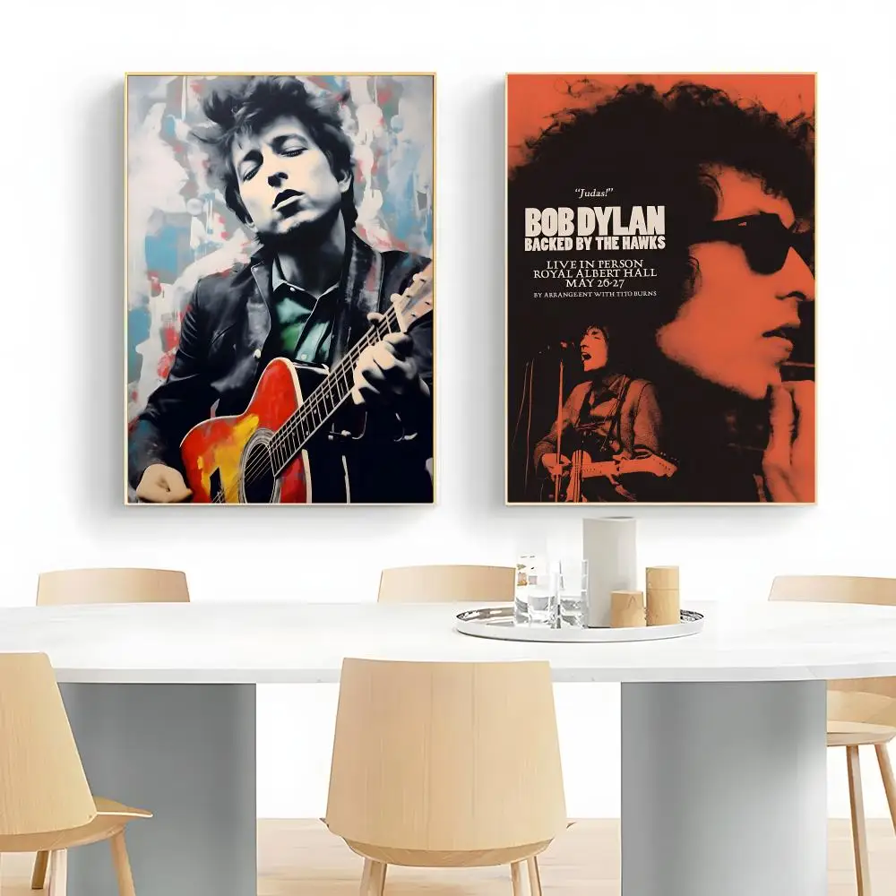 Folk Singer B-Bob Dylan Poster Wall Art Print Decorative Mural Home Decor Gift Unframed