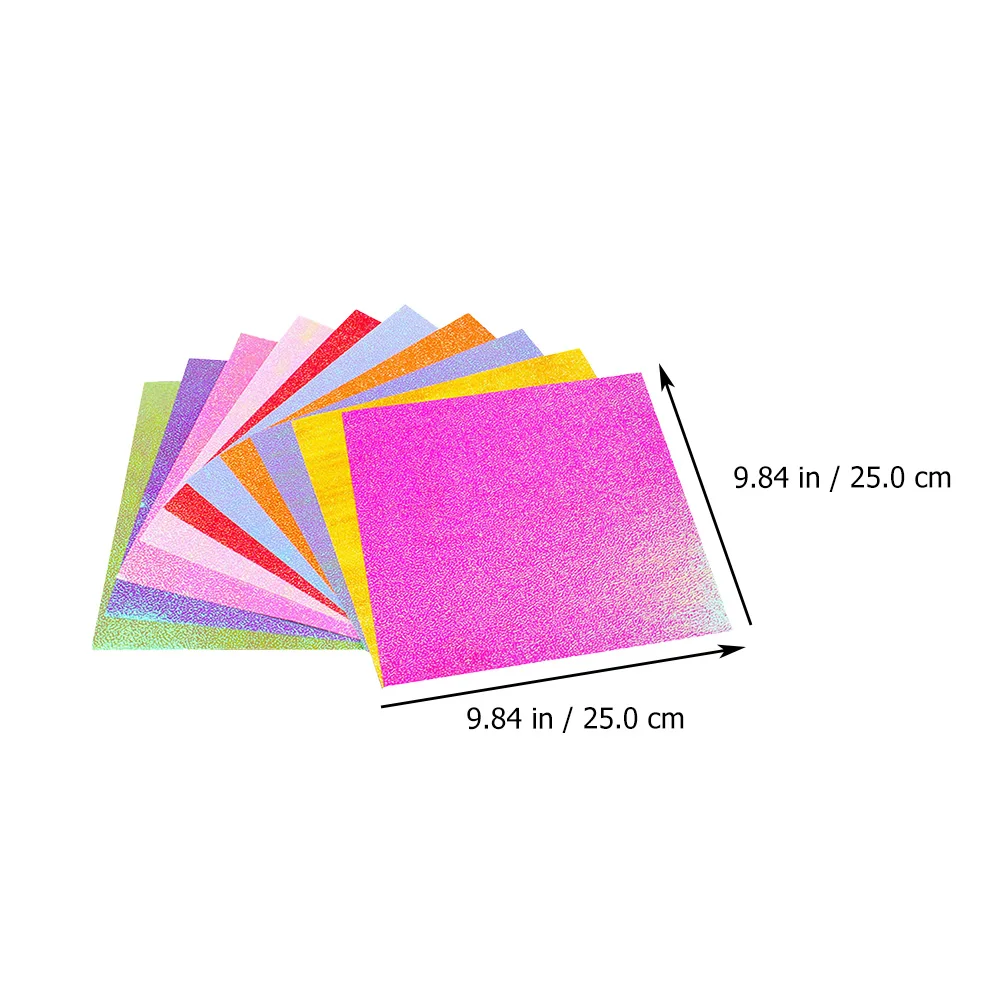 

100Pcs Glitter Pearl Origami Paper Ecofriendly Safe DIY Handicraft Folding Paper for Kids Craft Projects Folding Papers
