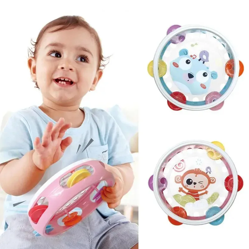 Montessori Baby Musical Tambourine Drum Toys Instruments Musical Learning Educational Toy For Boys Girls Birthday Gifts