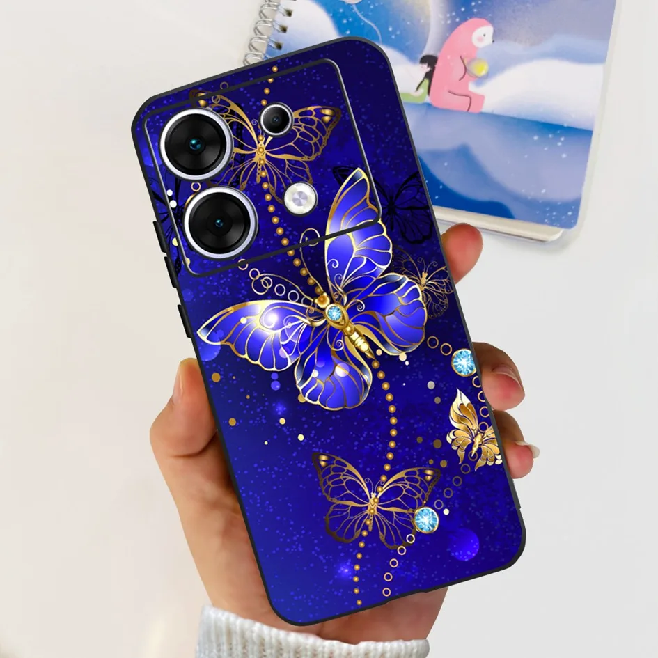 For Infinix Zero 30 5G Case X6731 Silicone Cover Fashion Flower Cartoon Painted Soft Bumper For Infinix Zero 30 4G Zero30 Hoesje