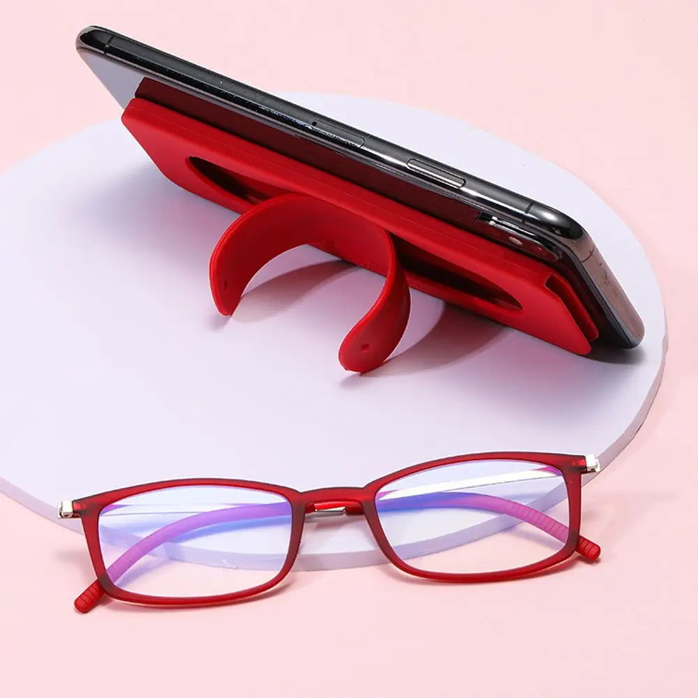 

Fashion Computer Goggles Vision Care Presbyopia Eyewear Phone Holder Case Anti-blue Light Glasses Reading Eyeglasses