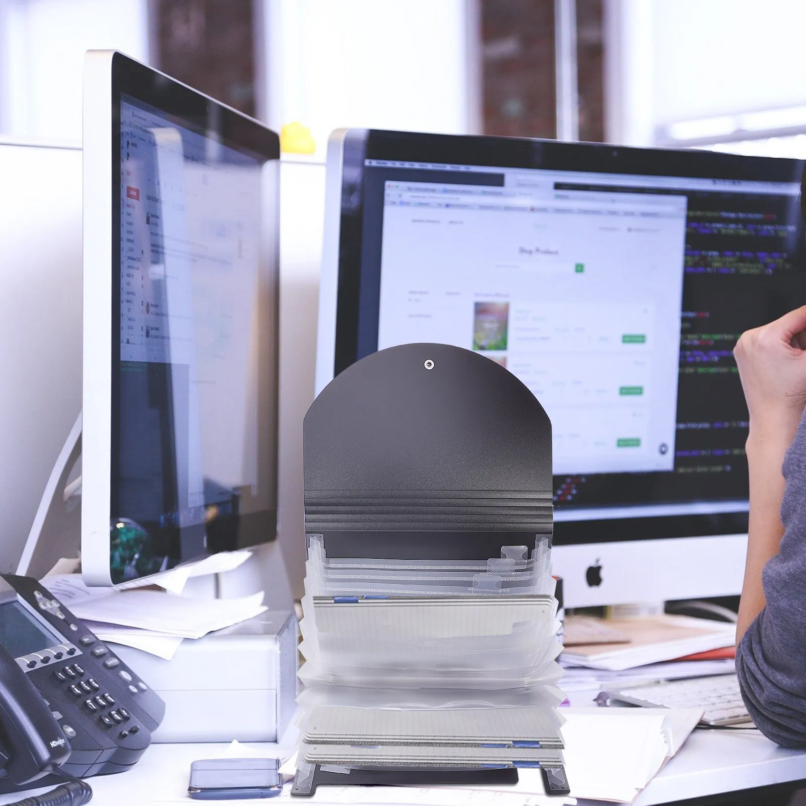 

Папка-аккордеон на 13 отделений формата А5, расширяющаяся папка-органайзер для документов, чеков и счетов, для офиса, школы и путешествий