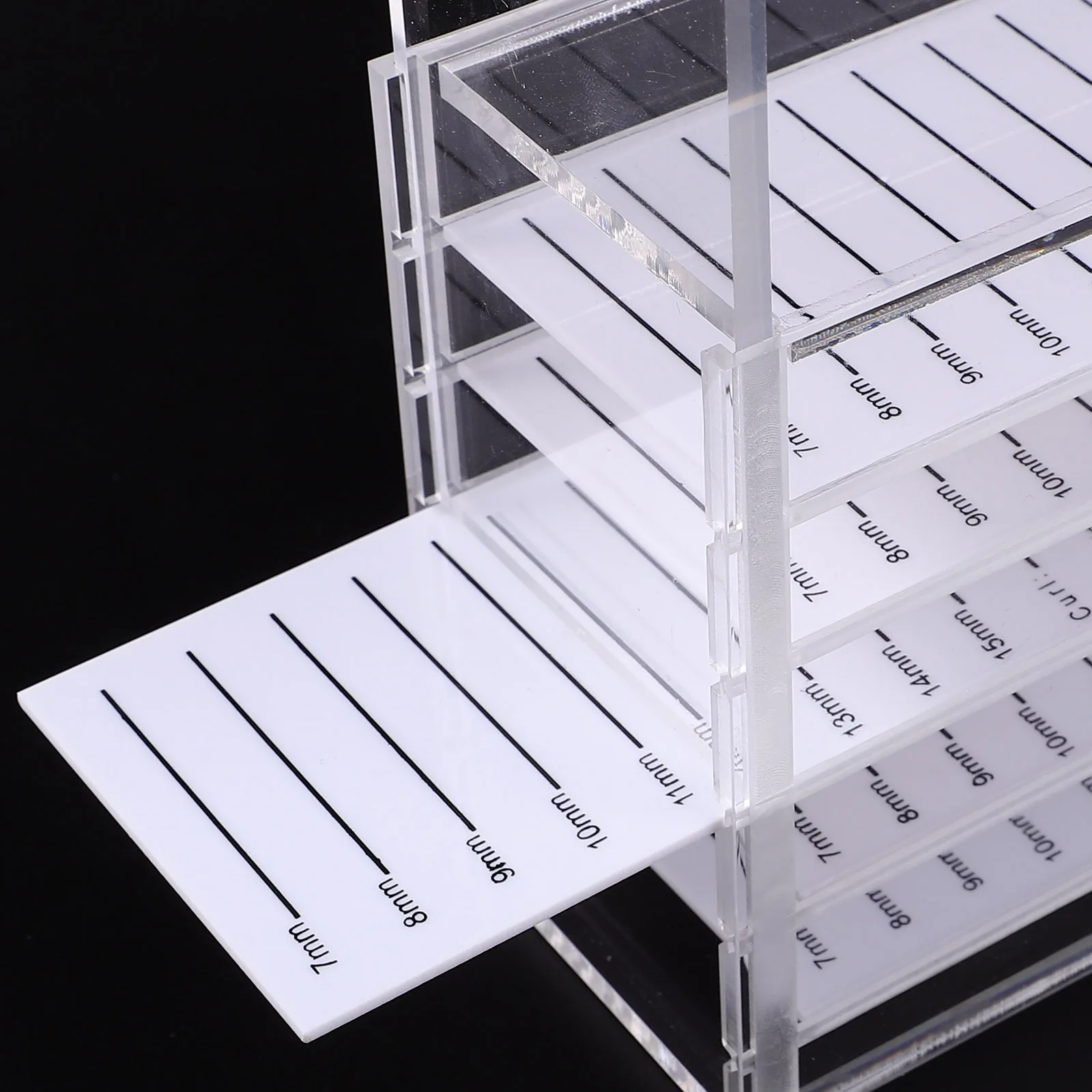 

5 Layers Clear Acrylic Eyelash Storage Box False Lash Organizer Portable Travel Lash Storage Case Eyelash Packaging Box