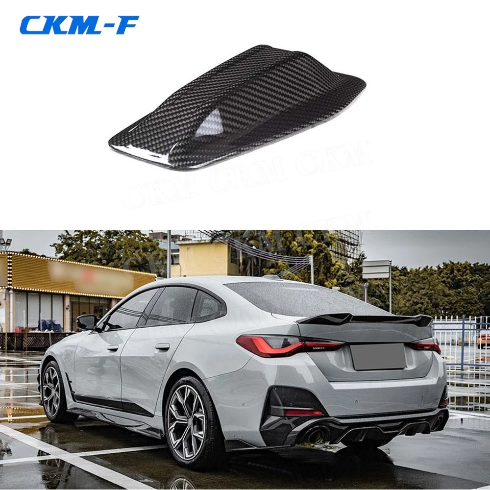 

Carbon fiber Car Roof Shark Fin Decorative Aerial Antenna Cover Sticker Base Roof Accessories For BMW G26 i4 U06 X1 U11 2021+