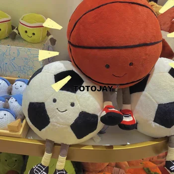 창의적인 귀여운 스마일 볼 플러시 장난감, 농구 베개, 자동차 홈 축구 인형, 스마일 볼 벤트 던지기 인형 베개, 재미있는 선물, 28cm