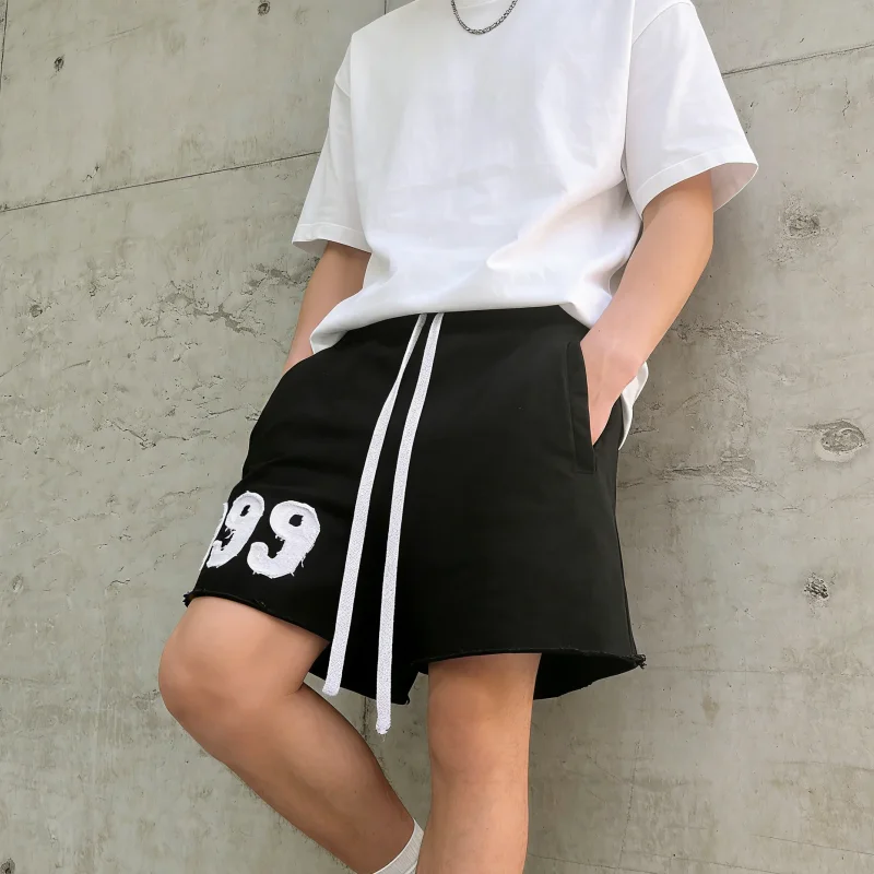 

Новые американские модные свободные повседневные шорты и спортивные брюки для бега, средней длины, для весны и лета 2026 года