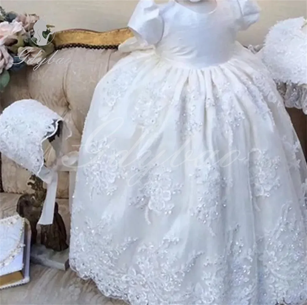 

Baby Girls Vintage Baby Girl Dress Baptism Birthday Party Wedding Christening Infant Lace baptism Gown Handcrafted gown Set