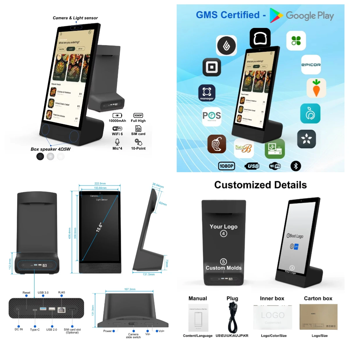 Spring Promotion：Desktop Digital Menu Boards 15.6