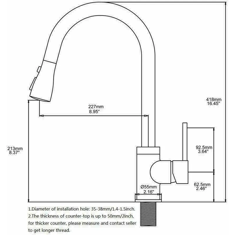 Kitchen Faucet With Pull Down Sprayer Multitask Mode Single Handle High Arc Pull Out Kitchen Sink Faucet