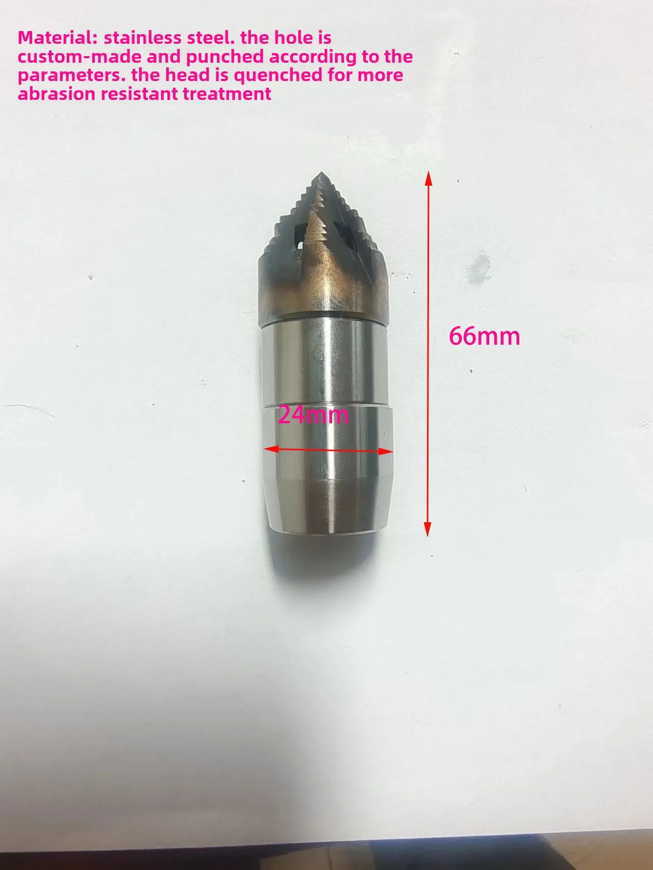0.1 kg stainless steel quenching head dredging hard object condenser cement pipe dredging