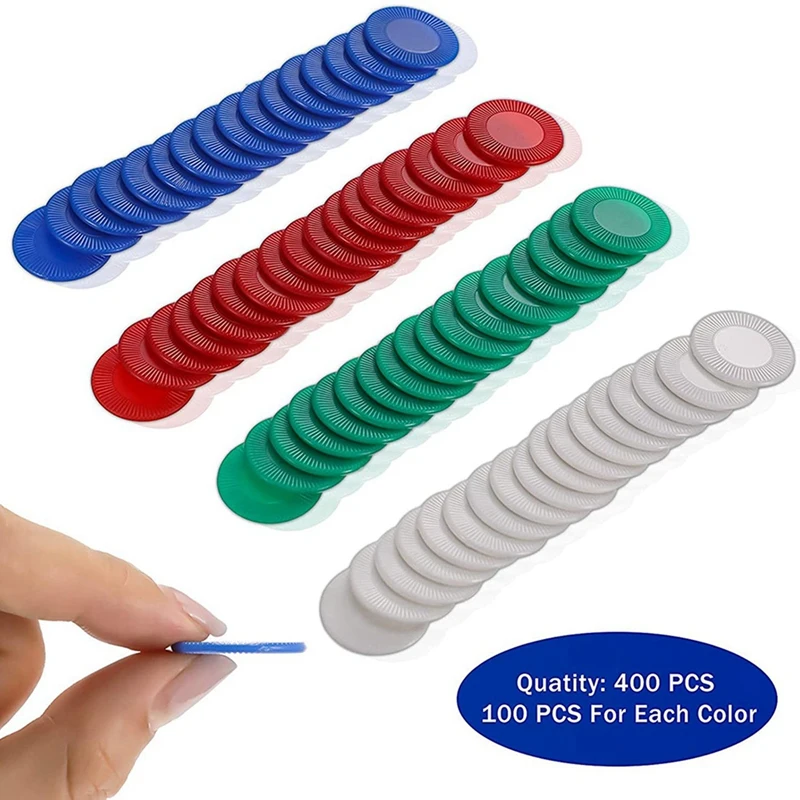 A003 800 قطعة من رقائق البوكر البلاستيكية، 4 ألوان، بطاقة عداد للعب الألعاب، بطاقة رقائق ألعاب البنغو، 3