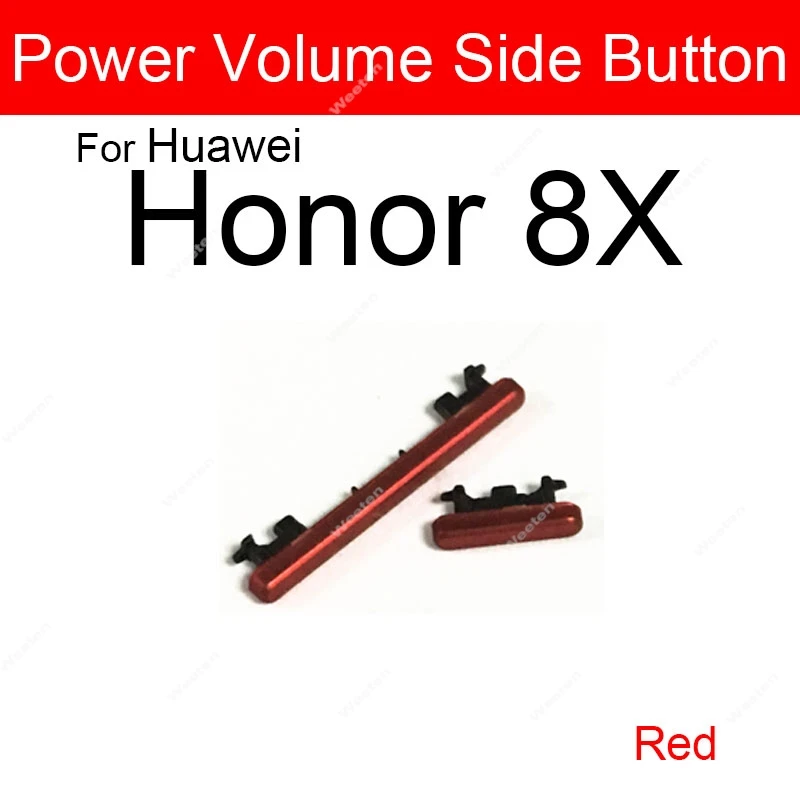 Botão de volume de energia cabo de fita flexível para huawei honor 8 8a 8c 8s 8x pro para cima para baixo botão de controle de áudio reparação peças