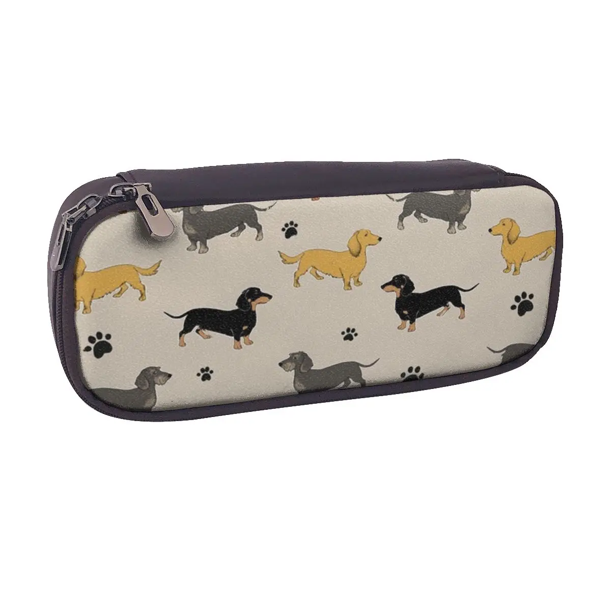 

Weenie Weenies (Dachshund Sausage Dog) кожаный пенал для студентов, коробка для ручек, сумка для карандашей, канцелярские принадлежности, сумка-держатель для ручек