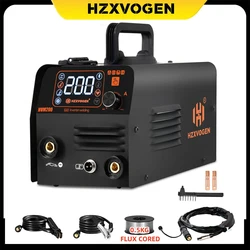 HZXVOGEN-máquina de soldadura semiautomática 3 en 1, sin Gas, MMA/LIFT TIG/MIG, inversor, herramienta de sinergia para soldadura de hierro sin Gas